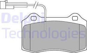 Delphi LP1543 - Set placute frana,frana disc parts5.com