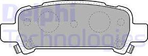 Delphi LP1509 - Bremsbelagsatz, Scheibenbremse parts5.com