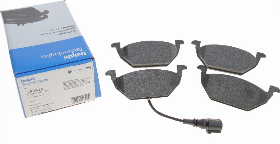 Delphi LP1514 - Brake Pad Set, disc brake parts5.com