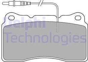 Delphi LP1516 - Brake Pad Set, disc brake parts5.com