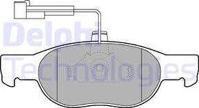 Delphi LP1585 - Brake Pad Set, disc brake parts5.com