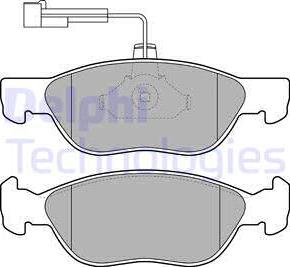 Delphi LP1586 - Brake Pad Set, disc brake parts5.com