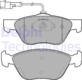 Delphi LP1587 - Set placute frana,frana disc parts5.com