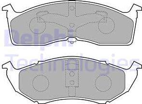 Delphi LP1531 - Set placute frana,frana disc parts5.com