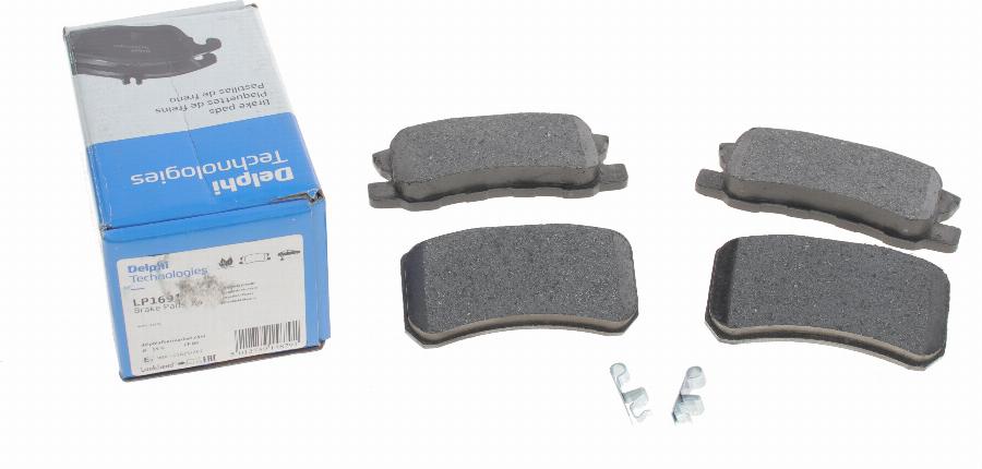 Delphi LP1691 - Brake Pad Set, disc brake parts5.com