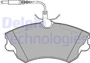 Delphi LP1614 - Bremsbelagsatz, Scheibenbremse parts5.com