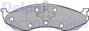 Delphi LP1615 - Set placute frana,frana disc parts5.com