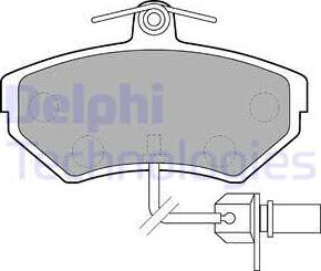 Delphi LP1631 - Set placute frana,frana disc parts5.com