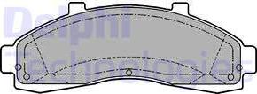 Delphi LP1625 - Brake Pad Set, disc brake parts5.com