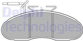 Delphi LP1096 - Brake Pad Set, disc brake parts5.com