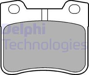 Delphi LP1051 - Zestaw klocków hamulcowych, hamulce tarczowe parts5.com