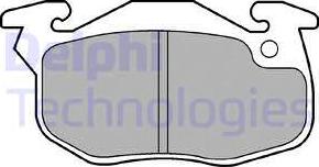 Delphi LP1053 - Brake Pad Set, disc brake parts5.com