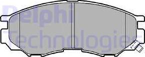 Delphi LP1010 - Brake Pad Set, disc brake parts5.com