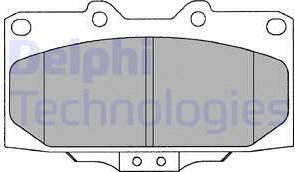 Delphi LP1020 - Komplet pločica, disk-kočnica parts5.com