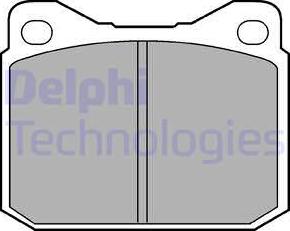 Delphi LP117 - Piduriklotsi komplekt,ketaspidur parts5.com