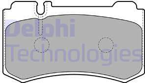 Delphi LP1842 - Jarrupala, levyjarru parts5.com