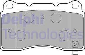 Delphi LP1858 - Set placute frana,frana disc parts5.com