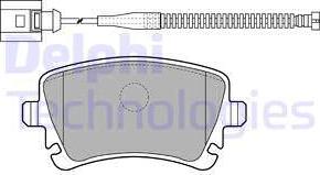 Delphi LP1860 - Sada brzdových platničiek kotúčovej brzdy parts5.com