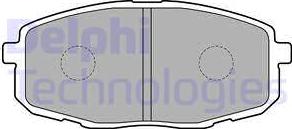 Delphi LP1819 - Brake Pad Set, disc brake parts5.com