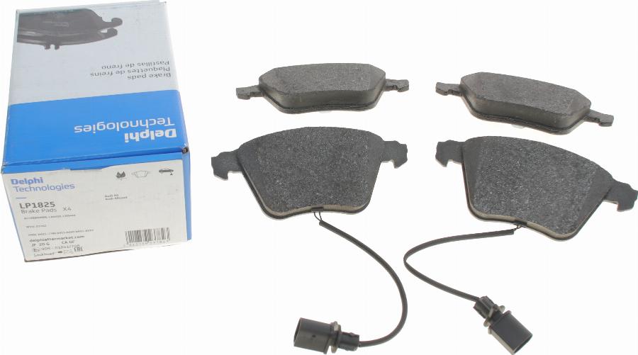 Delphi LP1825 - Brake Pad Set, disc brake parts5.com