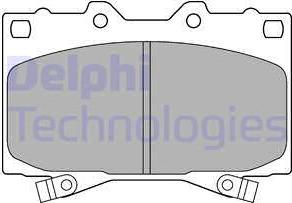 Delphi LP1308 - Set placute frana,frana disc parts5.com