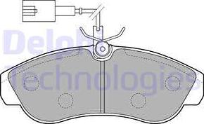 Delphi LP1749 - Komplet pločica, disk-kočnica parts5.com