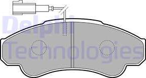 Delphi LP1751 - Komplet pločica, disk-kočnica parts5.com