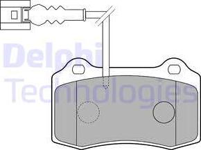 Delphi LP1753 - Brake Pad Set, disc brake parts5.com