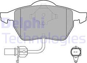 Delphi LP1706 - Σετ τακάκια, δισκόφρενα parts5.com