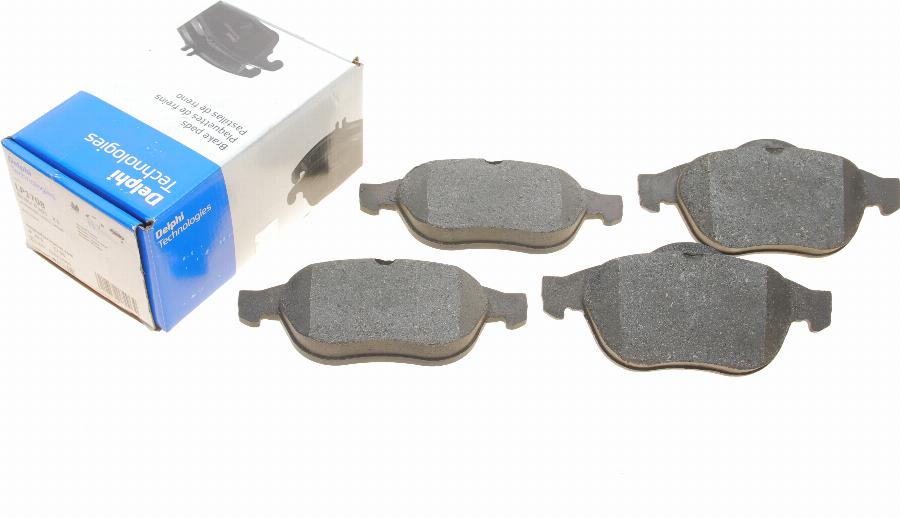 Delphi LP1708 - Brake Pad Set, disc brake parts5.com