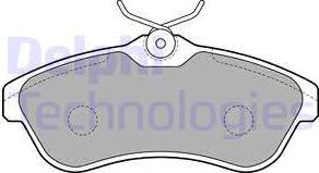 Delphi LP1715 - Brake Pad Set, disc brake parts5.com