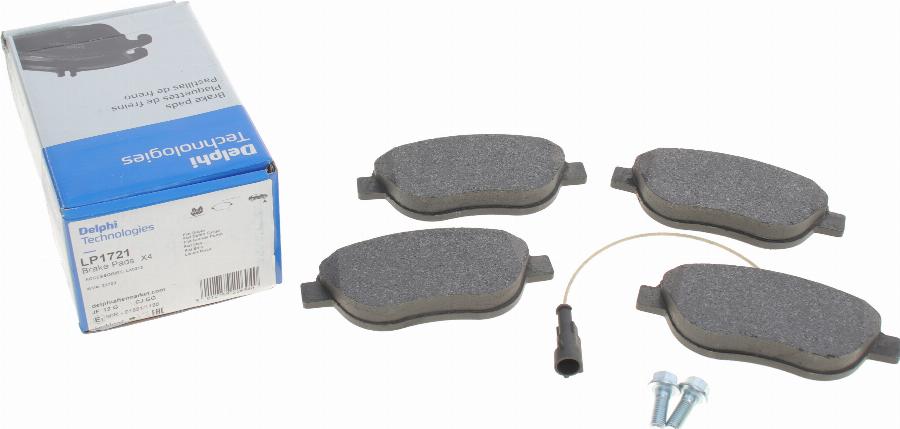 Delphi LP1721 - Brake Pad Set, disc brake parts5.com