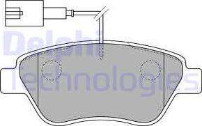 Delphi LP1722 - Brake Pad Set, disc brake parts5.com