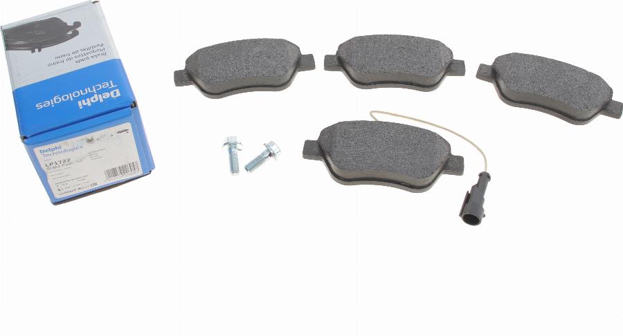 Delphi LP1722 - Brake Pad Set, disc brake parts5.com