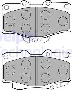 Delphi LP854 - Σετ τακάκια, δισκόφρενα parts5.com