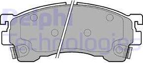 Delphi LP801 - Set placute frana,frana disc parts5.com