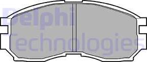 Delphi LP803 - Brake Pad Set, disc brake parts5.com