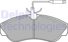 Delphi LP878 - Σετ τακάκια, δισκόφρενα parts5.com