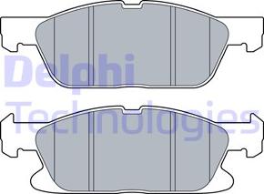 Delphi LP3536 - Σετ τακάκια, δισκόφρενα parts5.com