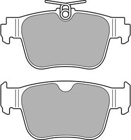 Delphi LP3669 - Zestaw klocków hamulcowych, hamulce tarczowe parts5.com