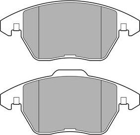 Delphi LP3684 - Piduriklotsi komplekt,ketaspidur parts5.com