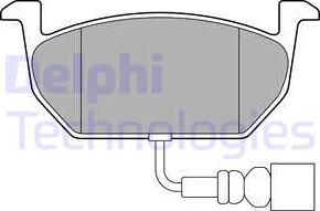 Delphi LP3146 - Тормозные колодки, дисковые, комплект parts5.com