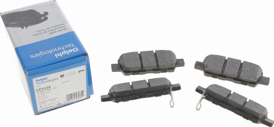 Delphi LP3158 - Brake Pad Set, disc brake parts5.com