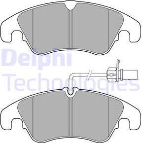 Delphi LP3152 - Set placute frana,frana disc parts5.com