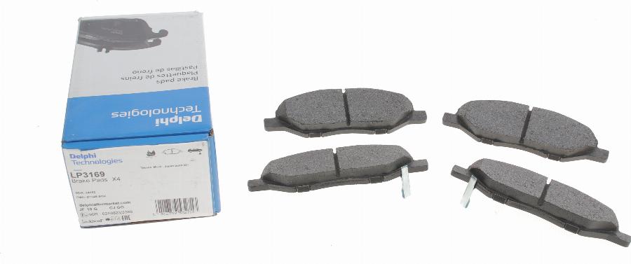 Delphi LP3169 - Brake Pad Set, disc brake parts5.com