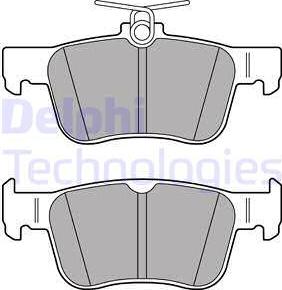 Delphi LP3391 - Fékbetétkészlet, tárcsafék parts5.com