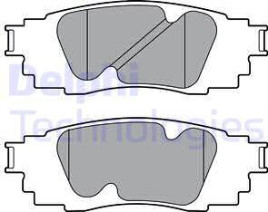 Delphi LP3392 - Set placute frana,frana disc parts5.com