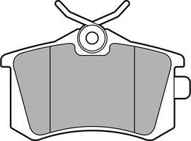 Delphi LP3346 - Brake Pad Set, disc brake parts5.com