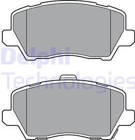 Delphi LP3363 - Komplet zavornih oblog, ploscne (kolutne) zavore parts5.com