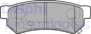 Delphi LP3305 - Brake Pad Set, disc brake parts5.com